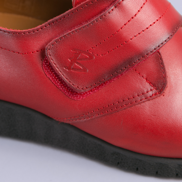 Pantofi casual dama piele Latina rosii, 4 - Kalapod.net